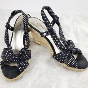 Tommy Hilfiger polka dots wedge espadrilles shoes